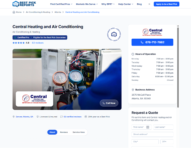 Best Pick Reports sample profile